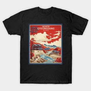 North Gyeongsang South Korea Travel Tourism Retro Vintage T-Shirt